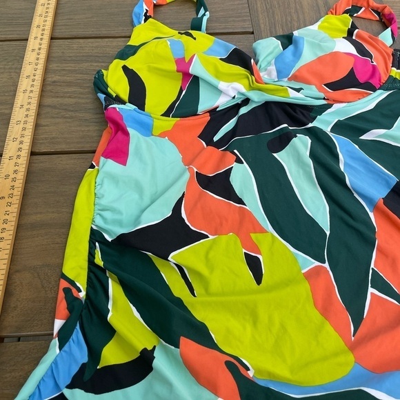 Anne Cole Women's Standard Underwire Tankini 38D/36DD slimming cottage core - Picture 4 of 9